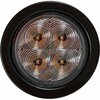 Buyers Products 4 Inch Round Recessed Strobe with Amber LEDs and Clear Lens SL42CA